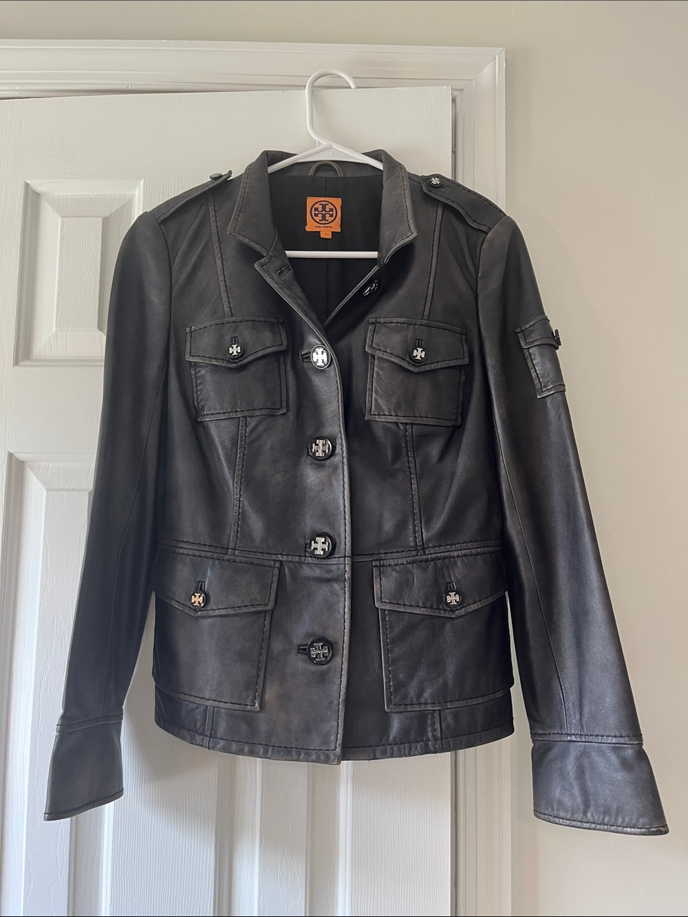 Tory Burch Black Leather Jacket